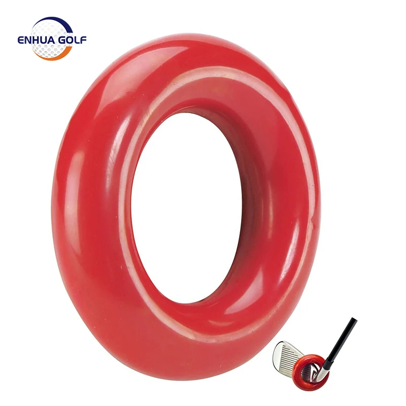 Golf Swing Weight Ring Warm Up Donut Training Aids Practice for Golf Clubs Metal Round Power Weighted Official Black Red Colors