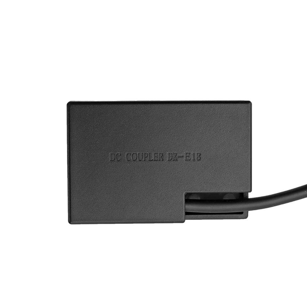 DR-E18 Dummy Battery DC Coupler Half Decoding for LP-E17 battery for Canon 77D/200D/750D/760D/800D/M3/M5/M6 etc.