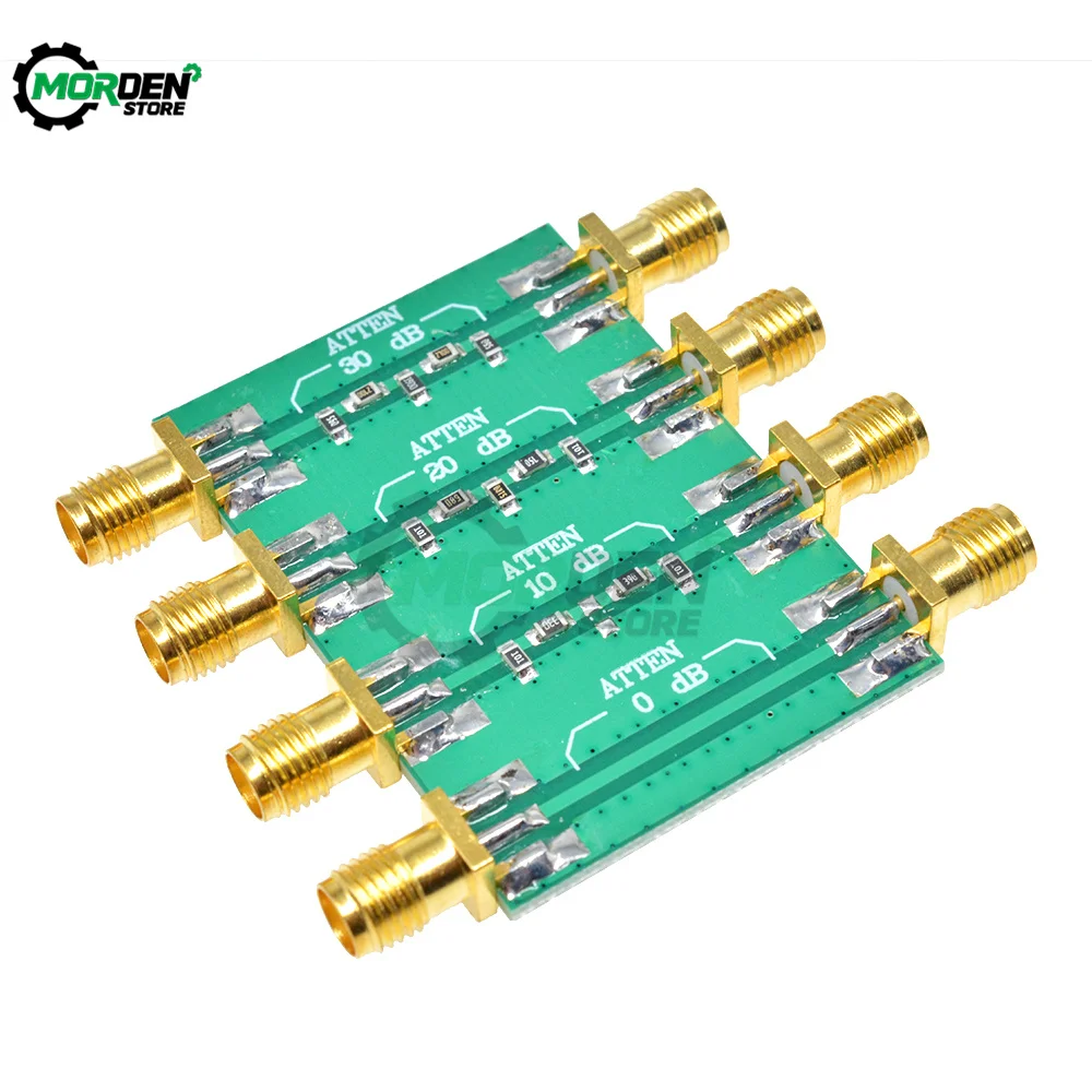 DC-4.0GHz 200mW DC 4.0GHz RF Fixed Attenuator SMA Double Female Head 0dB 10dB 20dB 30dB Connnector Electrical Accessories