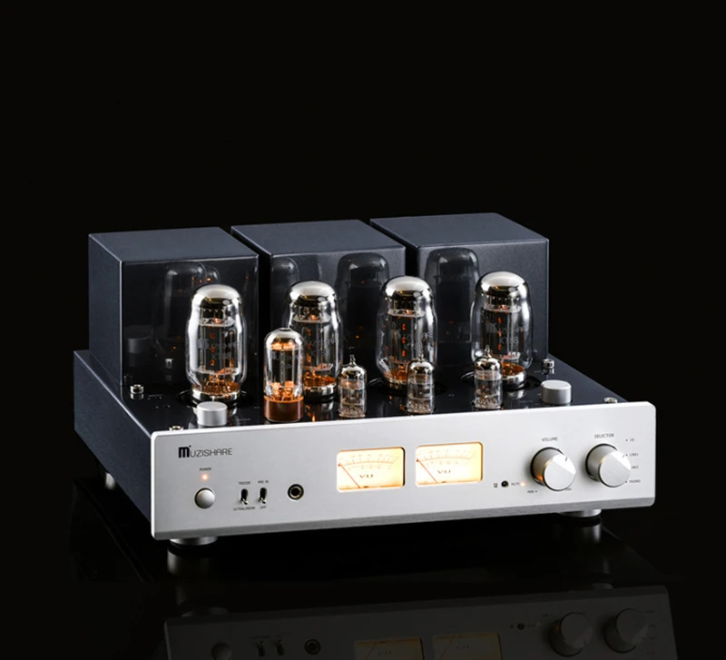 MUZISHARE New X7 KT88 Push-Pull Tube Amplifier HIFI EXQUIS Balanced GZ34 Lamp Amp Best Selling With Phono and Remote