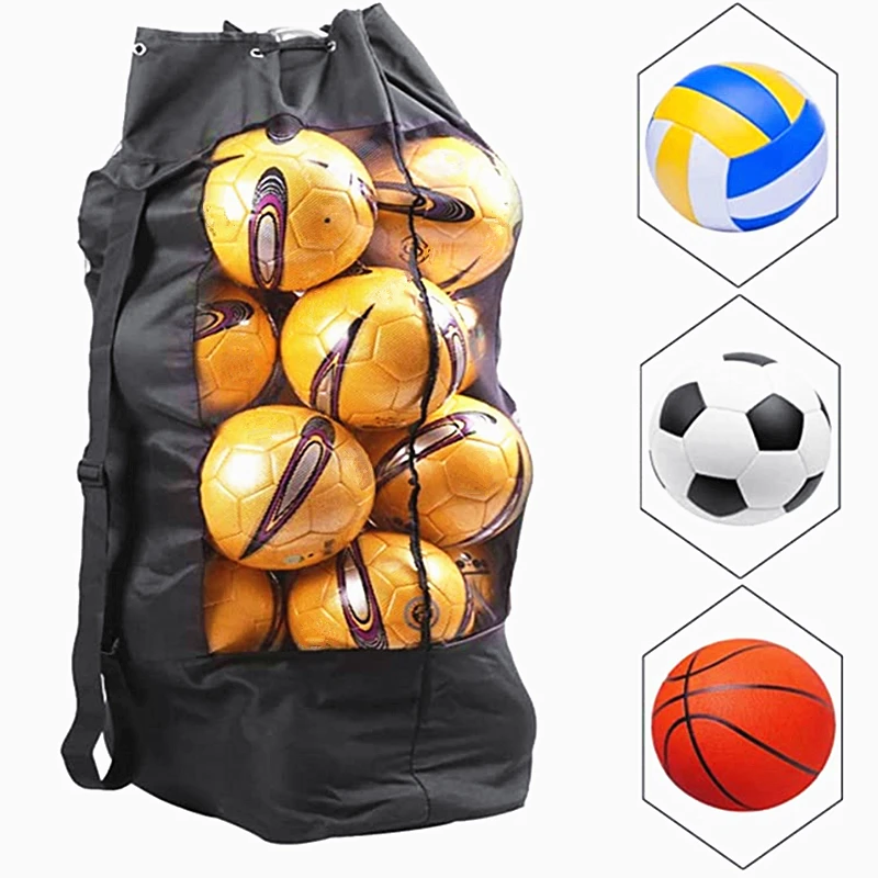 Portable Sport Ball Shoulder Bag Large Thickened Basketball Football Rugby Volleyball Storage Backpack