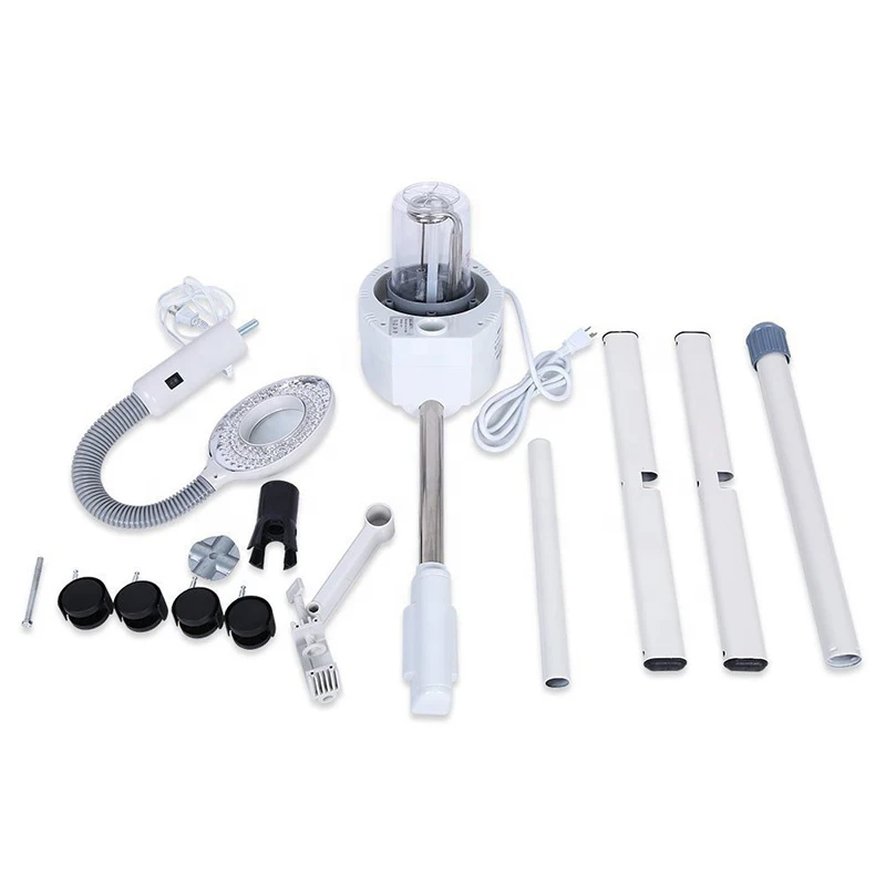 Cuiseur vapeur multifonctionnel 2 en 1 pour le visage, avec lampe grossissante LED 5X, pulvérisateur hydratant en profondeur pour la peau du visage, dispositif de beauté pour Salon de beauté