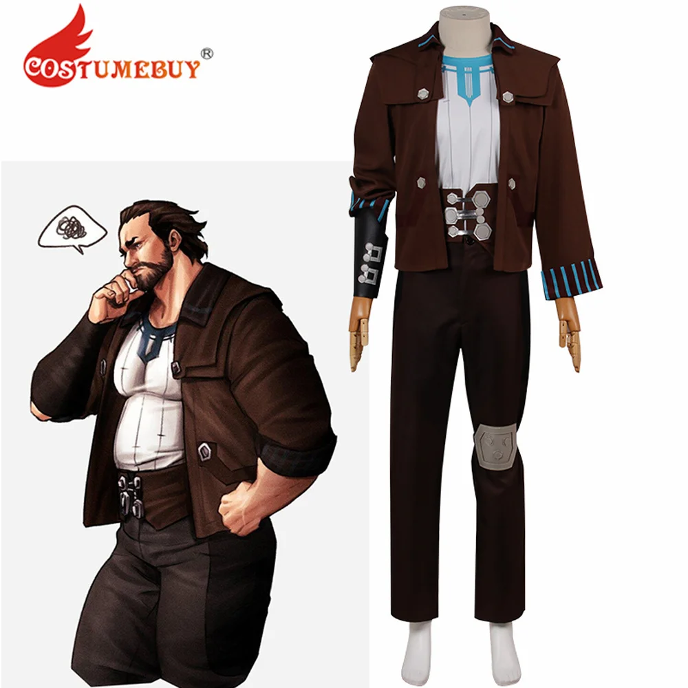 

CostumeBuy Game LOL Arcane Vander Cosplay Costume Uniform Outfits Halloween Suit Jacket Shirt Pants Full Set for Men