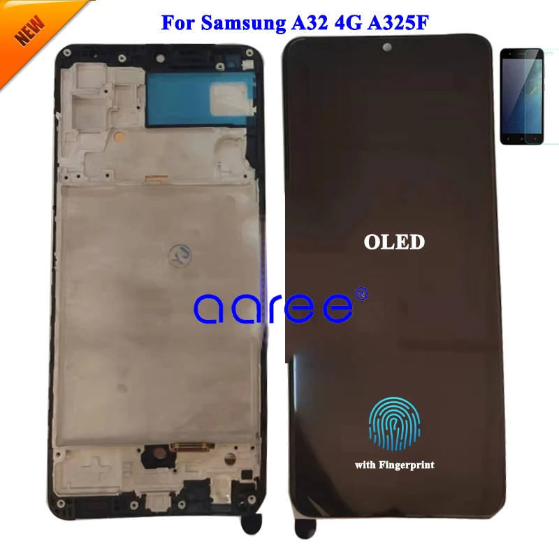 AMOMLED OLED LCD For Samsung A32 LCD A325F lcd For Samsung A32 4G A325F  LCD Screen Touch Digitizer Assembly