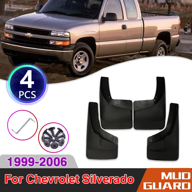 

Car Mudguards For Chevrolet Silverado GMC Sierra C K 1999~2006 Fender Mud Guard Flaps Splash Flap Mudflap Car Accessories 4Pcs