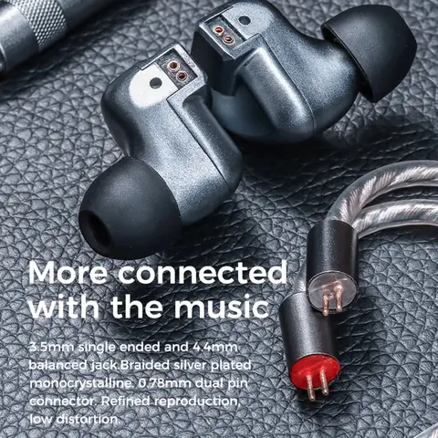 Letshuoer S12 Hi-Fi-hörlurar 14,8 mm planar magnetisk drivenhet IEM med försilvrad monokristallin kopparkabel 3,5 mm hörlurar 10 best sales letshuoer - №2