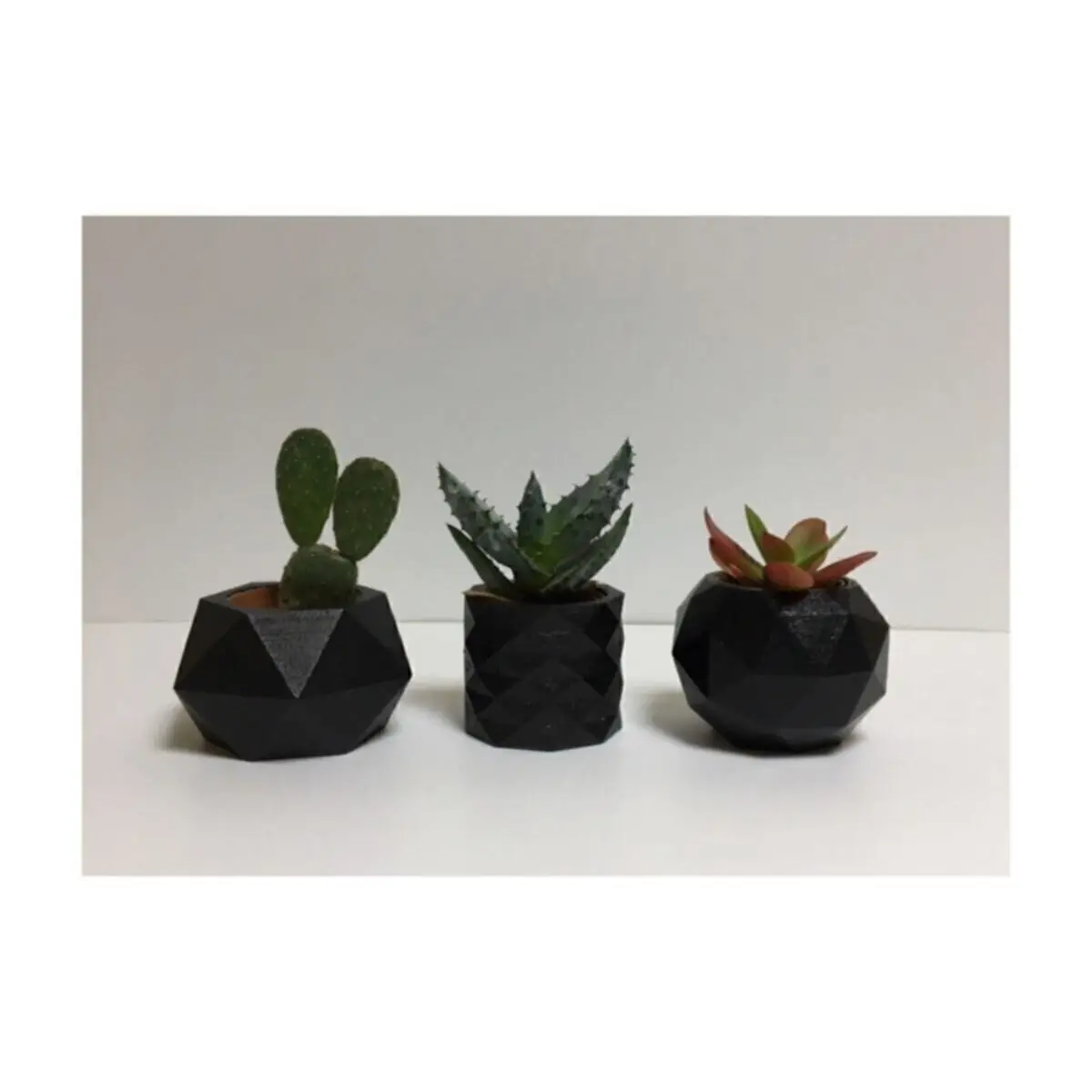 Concrete Succulent And Cactus Flower Pot Set 3 Piece Vase Gift Products Home Office Decoration Design Modern Crafts Fashion