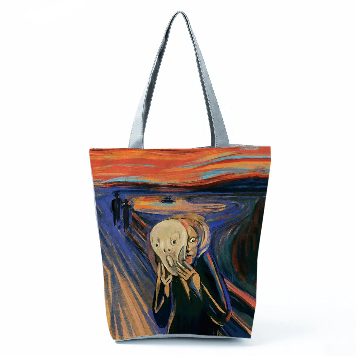 New Van Gogh Oil Painting Canvas Tote Bag Retro Art Fashion Travel Bags Women Leisure Eco Shopping High Quality Foldable Handbag