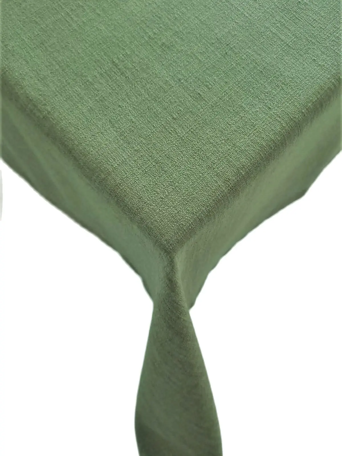 Linen Textured Stain Resistant Green Table Cloth Wedding,Party,Sofa Cover Turkish Cotton For Rectangular Table