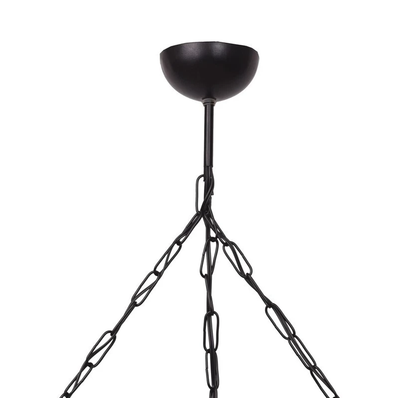 Retro Light Wooden Rope 1 2 3 Piece Rustic Chandelier Bulbs Not Included Industrial Wind Loft Solid Wood Restaurant Coffee shop image 2