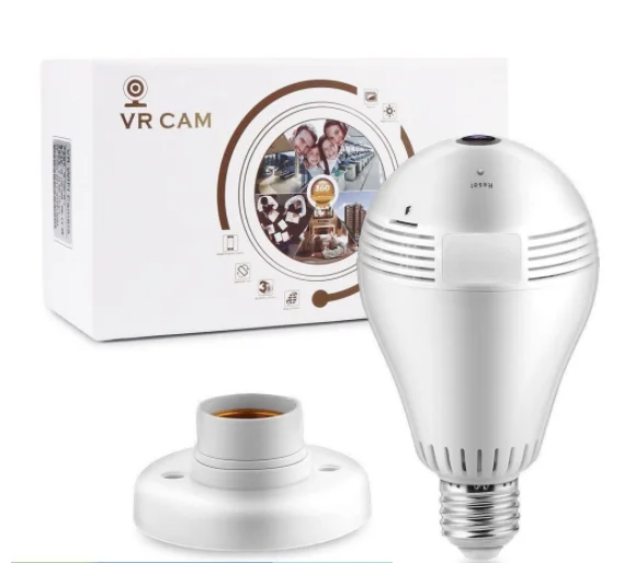 (Security Protection) Bulb Camera 360 ° Hd Espiao Wifi V380 Hide