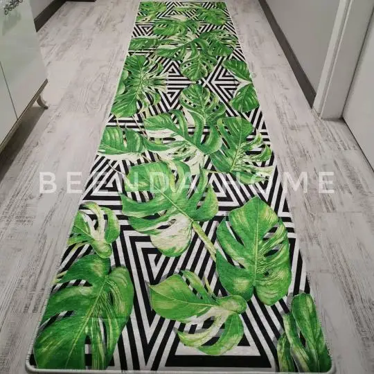 Decorative Oriental Ornament Floor Non Slip Table Blanket Soft Door Mat Nursery Carpet for Living Room Home Indoor Runner