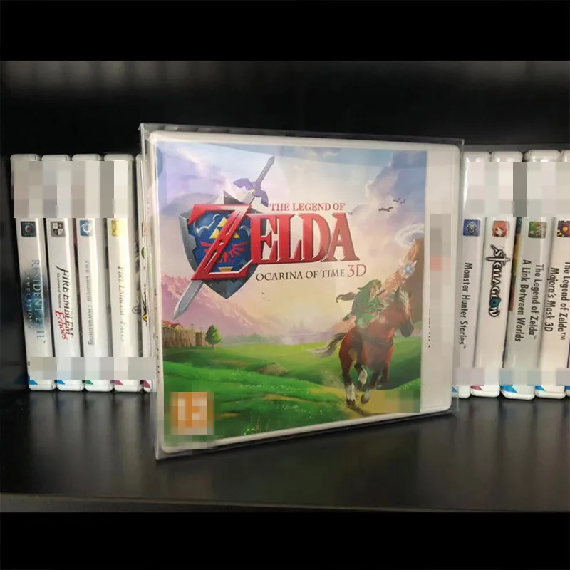 Box Protector Sleeve For 3DS For 2DS (XL) For NDS NTSC Games Custom Made Clear Plastic Cases