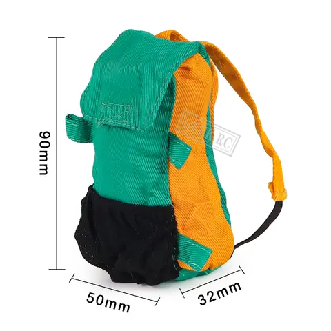 1:10 Skala Tillbehör Mini Leksaksryggsäck Handväska Duffelväska för RC Crawler SCX10 TRX4 1/12 WLP D12 C24 MN 99S D90 ZP1001 8 best sales RC-bilväska - №6