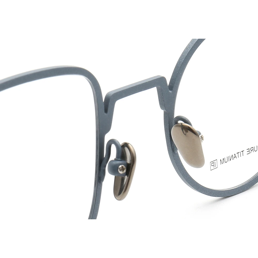 Mismatch Men Titanium Square Glasses Frames Women Round Optical Eyewear Retro Metal Fashion Funky Eyeglass Frames Prescription