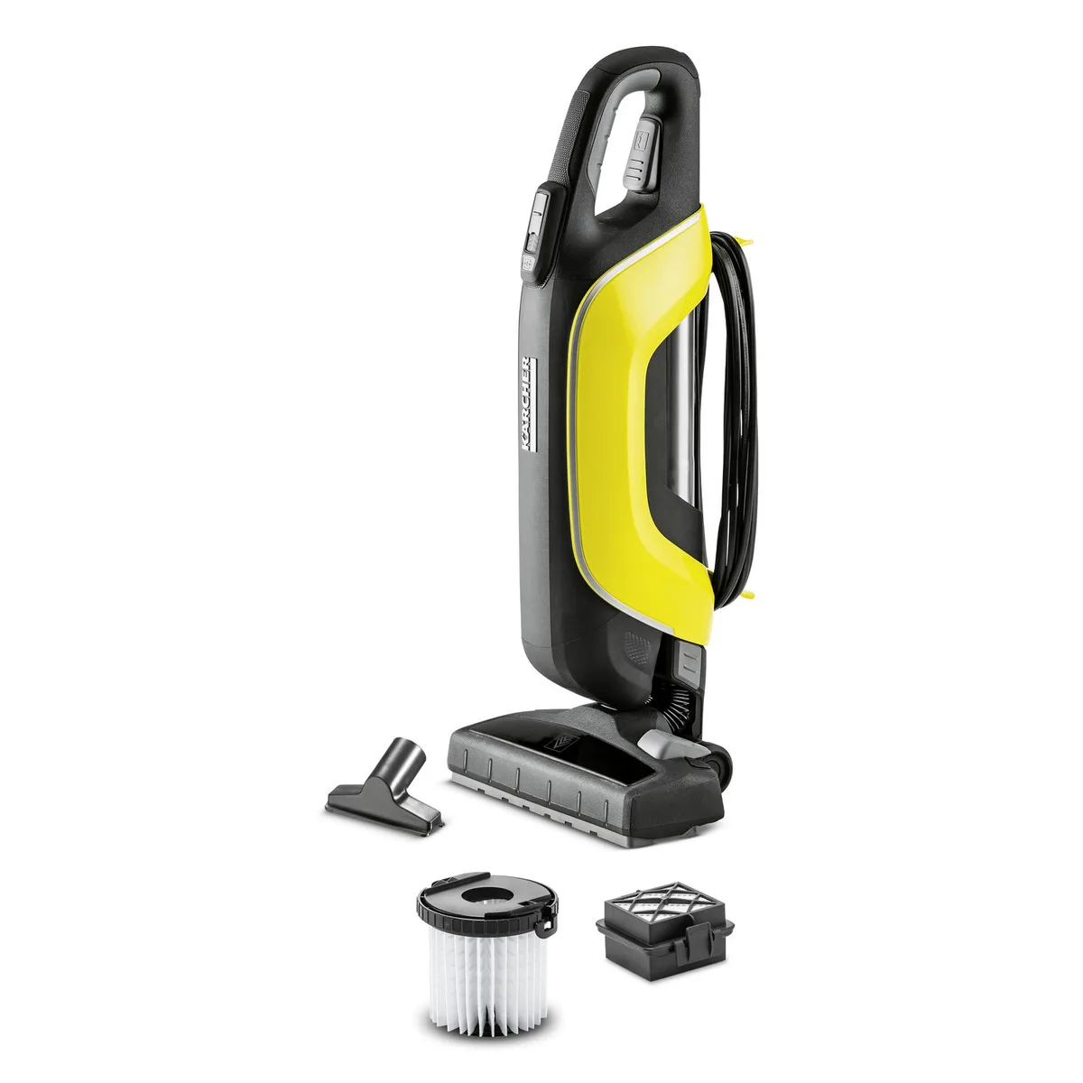 Karcher VC 5-Cable household vacuum cleaner, includes HEPA filter, upholstery nozzle, removable filter cartridge (1.349-100.0)