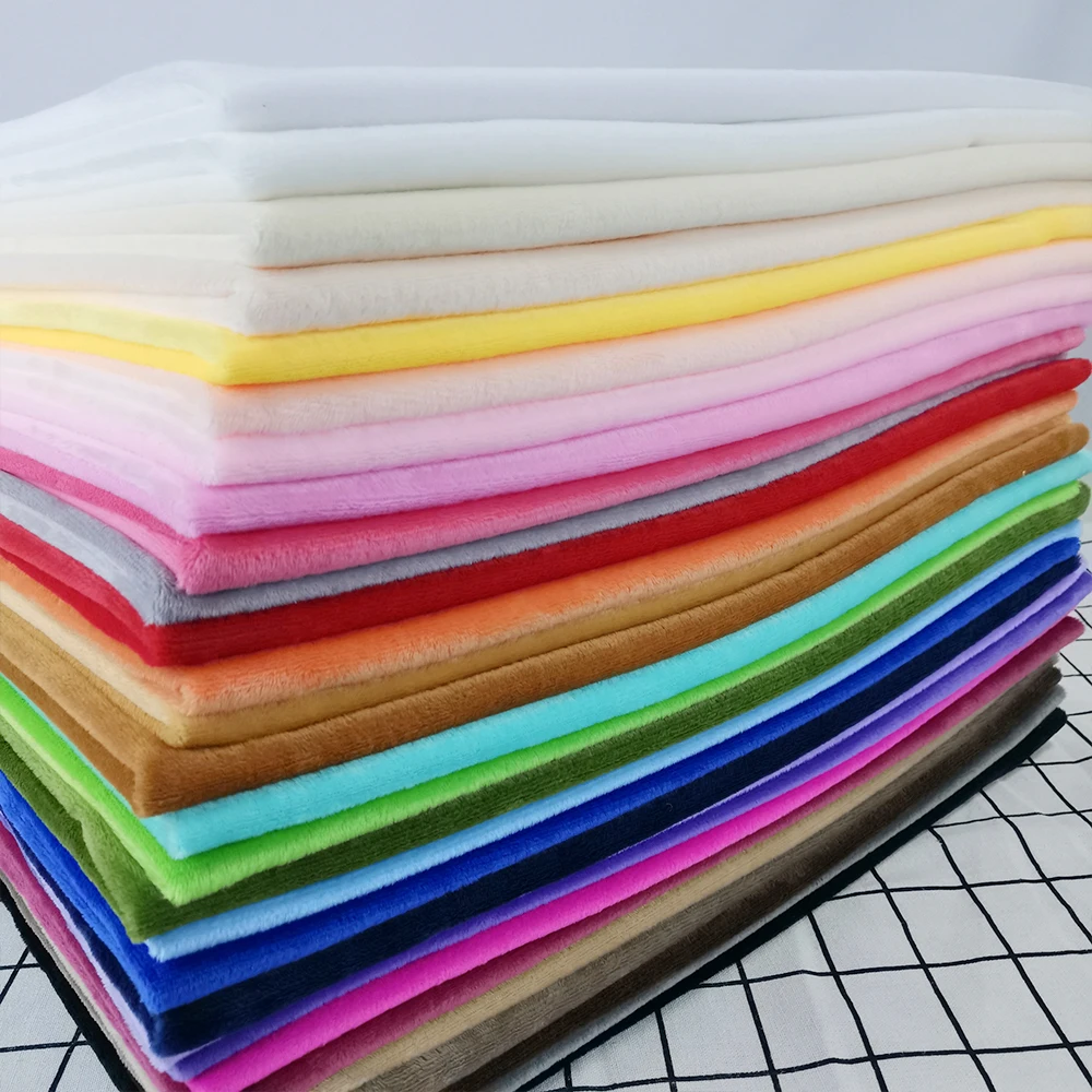 50 X 160cm Short Stretchy Plush Crystal Super Soft Plush Fabric For Sewing DIY Handmade Home Textile Cloth For Toys Plush Fabric