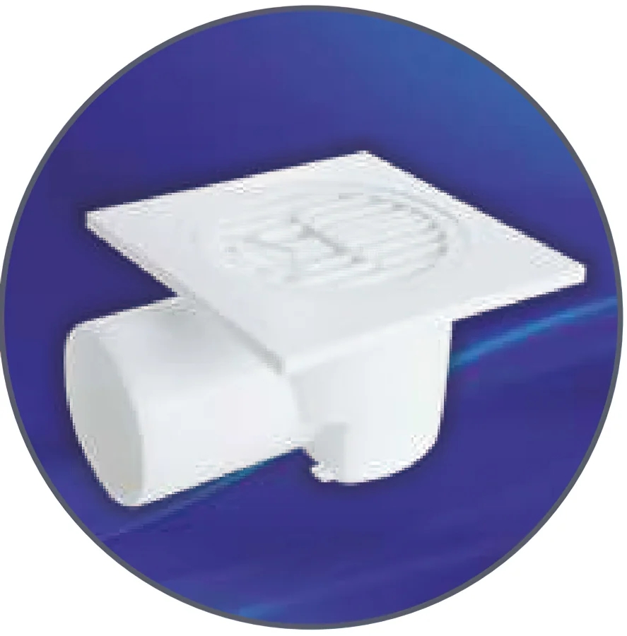 15x15 Rotierenden Kopf Bodenablauf