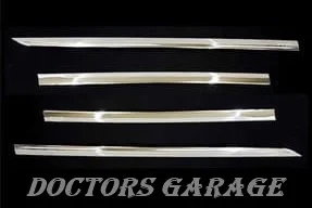 For Volkswagen Polo 6R Chrome Door Side Streamer 2009 2010 2011 2012 2013 2014 2015 2016 2017 2018 2019 2020 4 Pieces Car Access