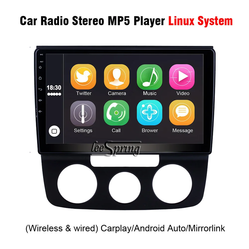 10.1 inch Car Radio Stereo MP5 Player for Volkswagen VW BORA 2008-2012 with Bluetooth Support Carplay Android Auto Mirrorlink