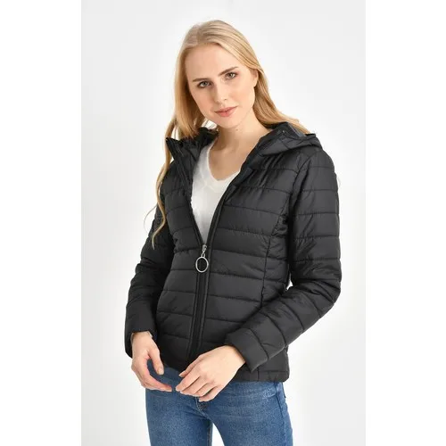 ผู้หญิงสีดำ Inflatable เสื้อ Ultra Light Down ผู้หญิง Matte ผ้าน้ำหนักเบาผู้หญิง Windbreaker Parka Down Coat plus เสื้อ