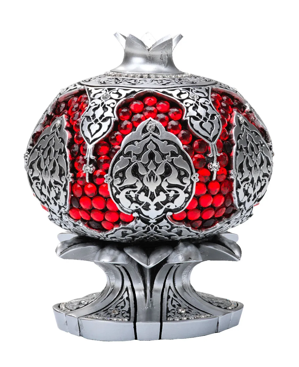 GREAT GIFT FOR YOUR DECOR OFFICE HOUSES Pomegranate Abundance Prayer Patterned Ayet-el Kursi Yellow Trinket WITH AWESOME COLORSF