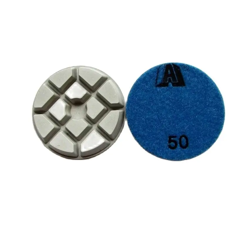 4pcs 3inch Diamond Floor Polishing Pad 80mm Resin Polishing Pad for Concrete Marble Granite Abrasive Tools