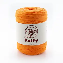 KNITY Combed T-Shirt Yarn Cloth Fabric Strip for Knitting Blanket Carpet Bag Basket Crochet Tshirt Cotton T Shirt Craft Hosiery