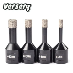 Versery 6-12mm M14 thread Dry Vacuum Brazed Diamond Drilling hole saw Ceramic Tile Hole Saw for Granite marble drill bits