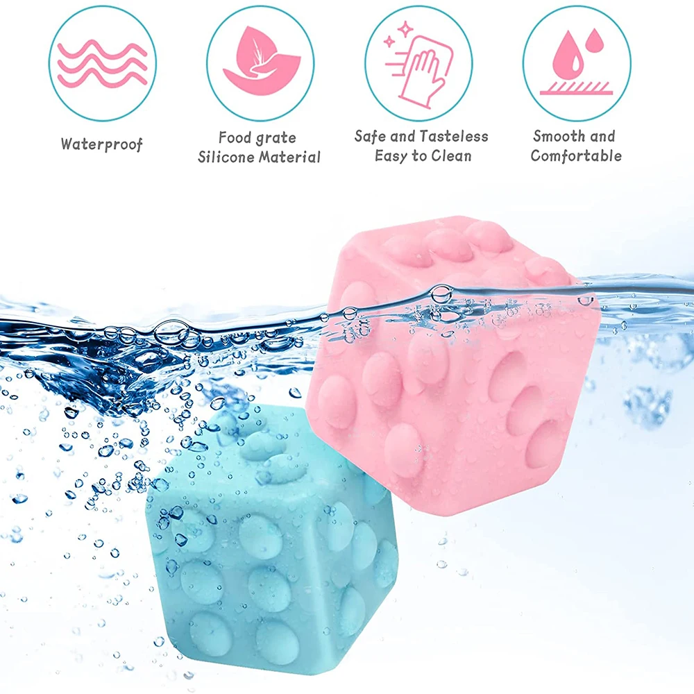 3D Decompression Dice Fingertip Stress Relief Balls Sensory Fidget Toys Puzzle Push Bubble Simple Dimple Anti Stress Squeeze Toy