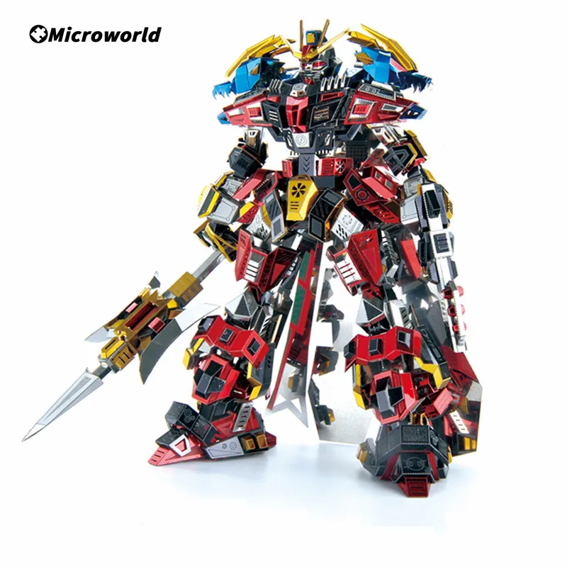 Microworld 3D Metal Jigsaws Puzzles Chinese classic figures Lu Bu Kits DIY Action figures Toys Christams Gift 430 pieces puzzle