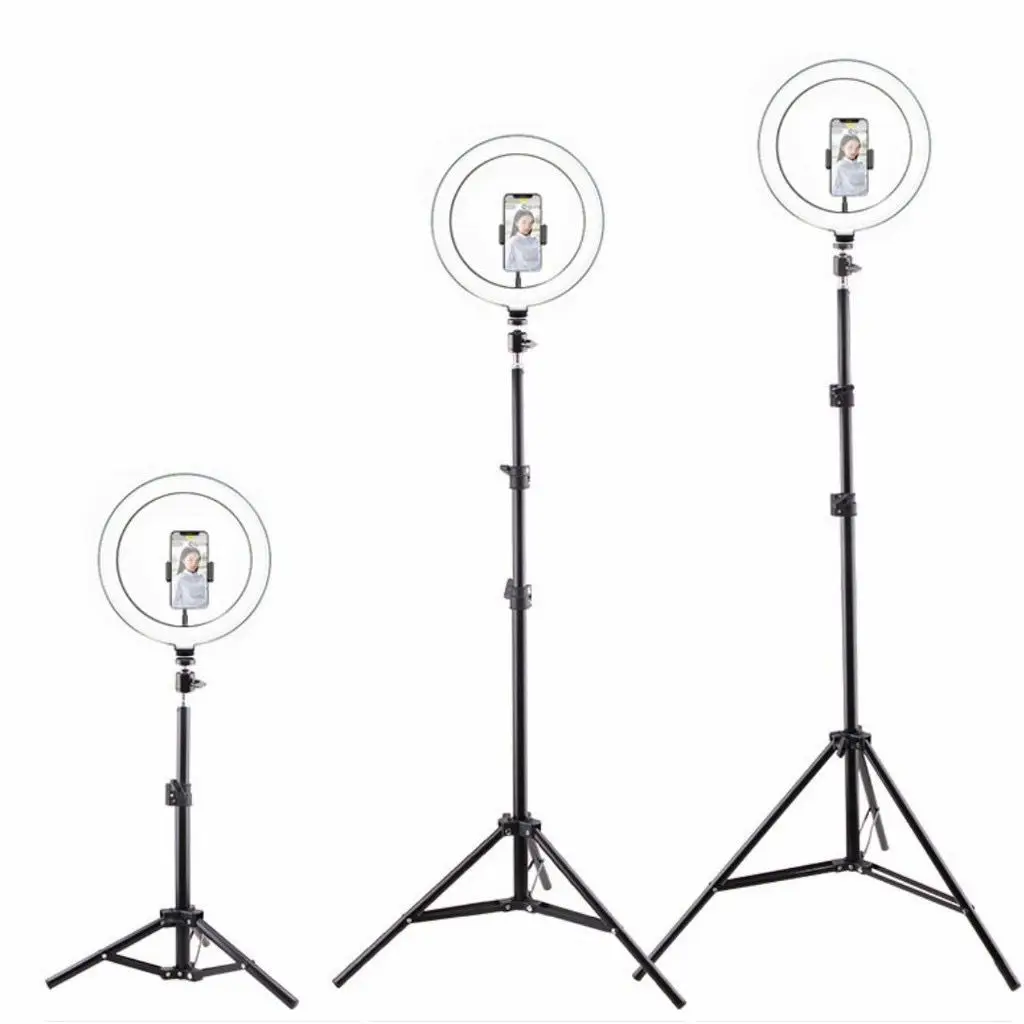 26 سنتيمتر مصباح مصمم على شكل حلقة نوع مصباح مصمم على شكل حلقة و 2 متر ترايبود تسليم سريع الوطنية بيع