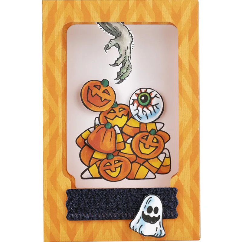 Happy Halloween Pumpkin Ghost Horrible Eyes Clear Transparent Stamp Scrapbook For Card Album Make DIY Crafts Stamp 2020