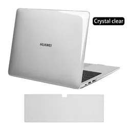 Etui na HUAWEI MateBook Pro16.1/X 2020/X Pro/ 13 14 /D14 D15/MagicBook 14 15-przezroczysta twarda obudowa laptopa + pokrowiec na klawiaturę