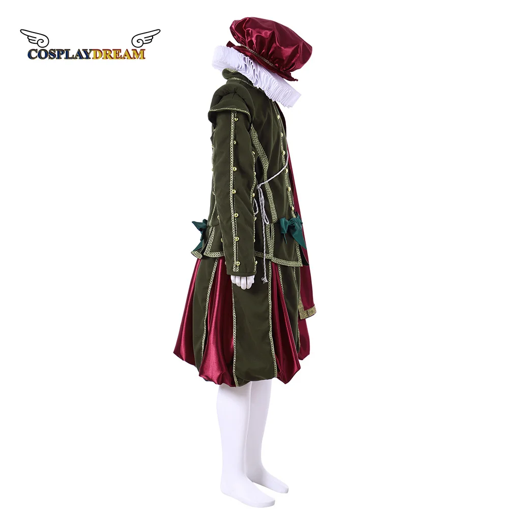 Tudor Elizabethan Aristocrat Men Victorian Prince Costume Renaissance Medieval Royal Military Suit Custom Made