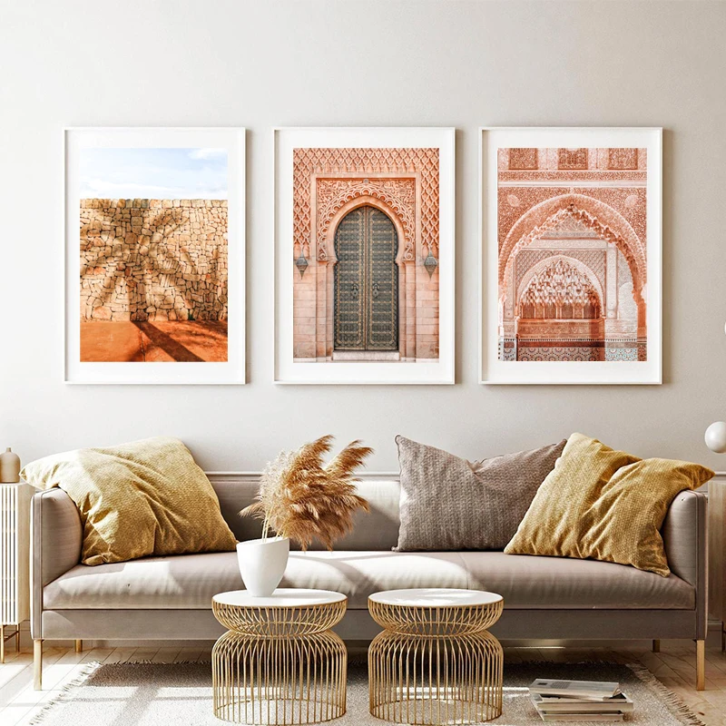 Desert Camel Canvas Poster Morocco Wall Art Prints Marrakech Boho Decoration Painting Wall Pictures for Living Room Decor