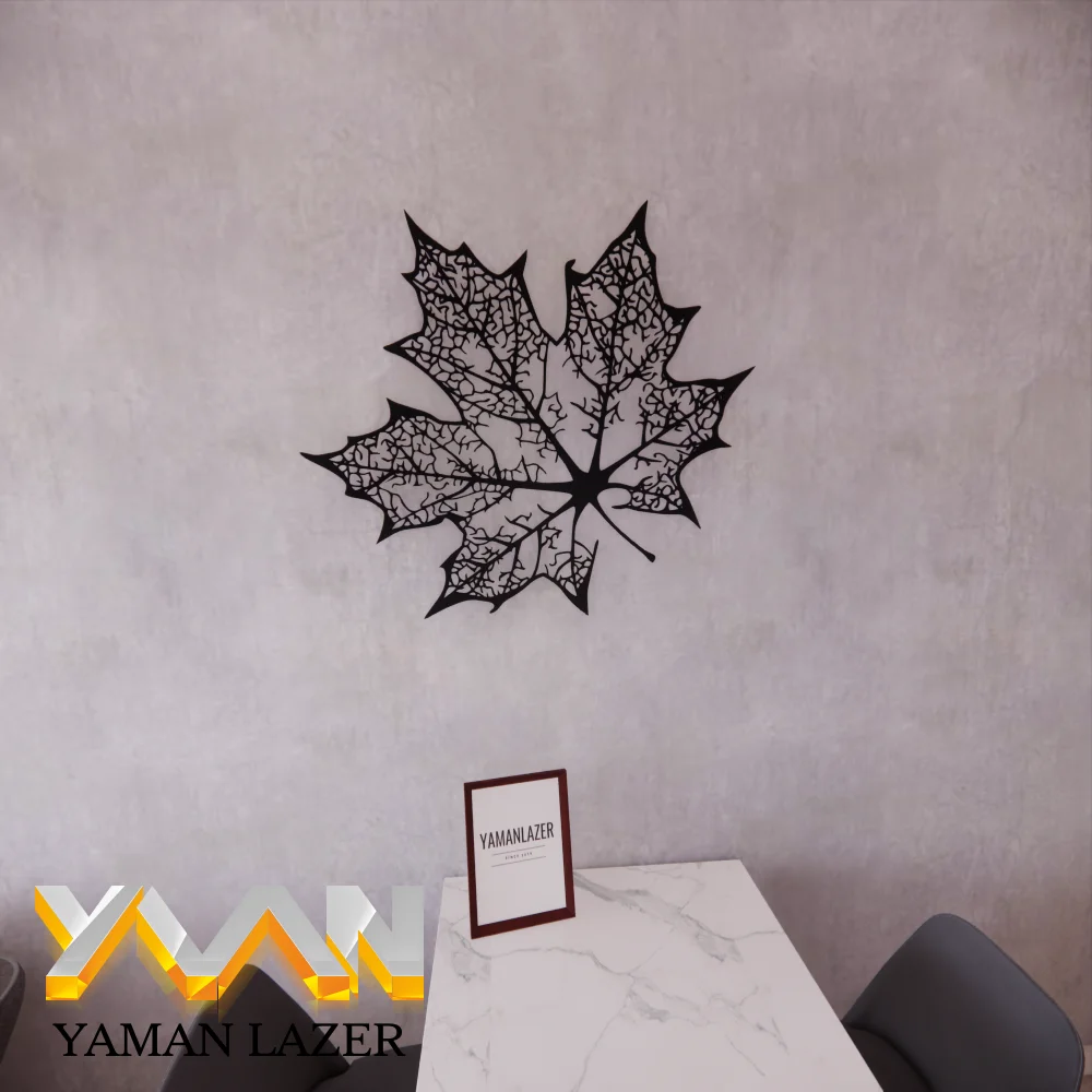 Деревянная стена художественный Декор Осенний лист черный белый золотой цвет современный офис дом стильная гостиная новая 3D творческая стена для спальни