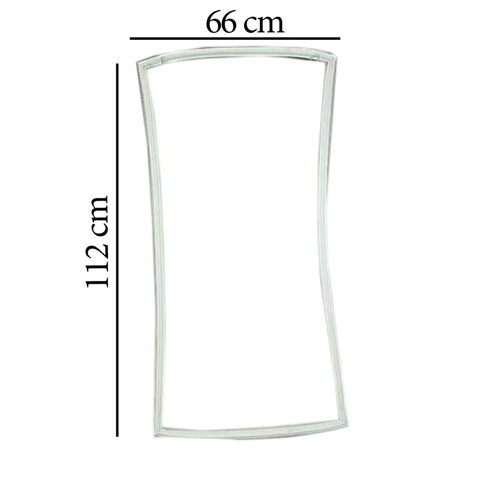 Refrigerator Upper Door Seal Replacement For Bosch Siemens 66x112cm White  - 00247095