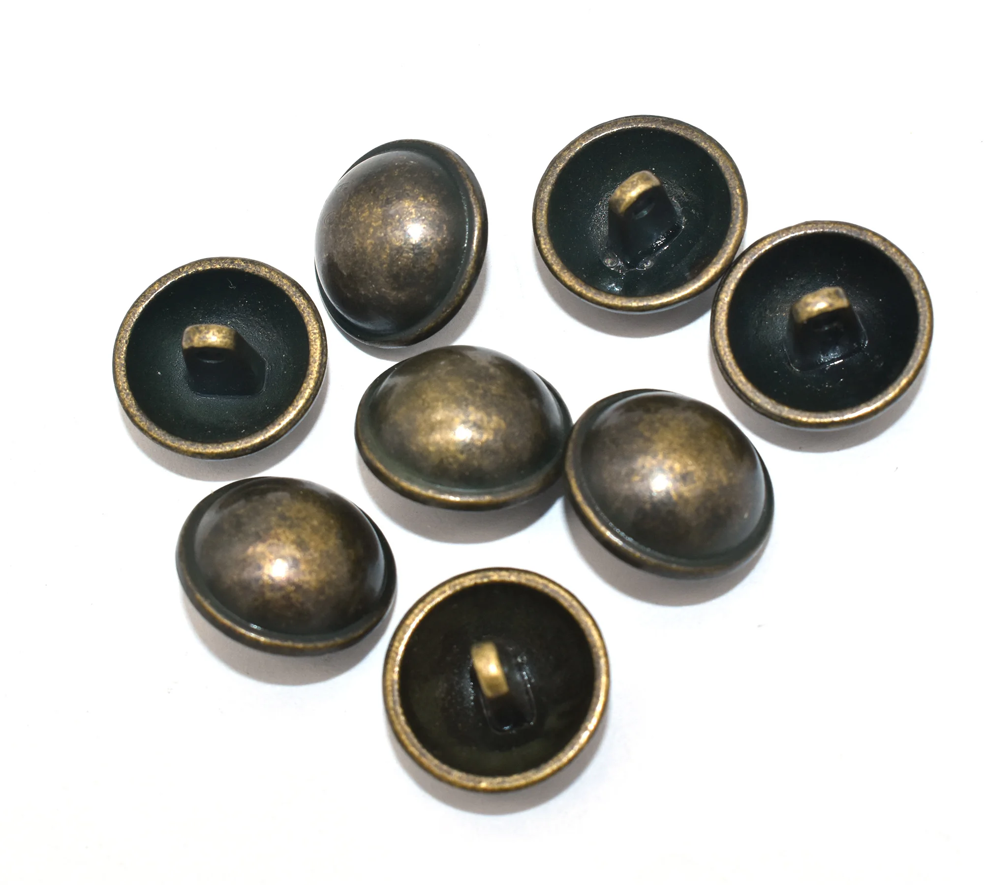 10pcs Bronze Mushroom Domed Buttons 17mm Dome Buttons Round Sewing Buttons with Shank Suitable for Sewing DIY Craft Projects