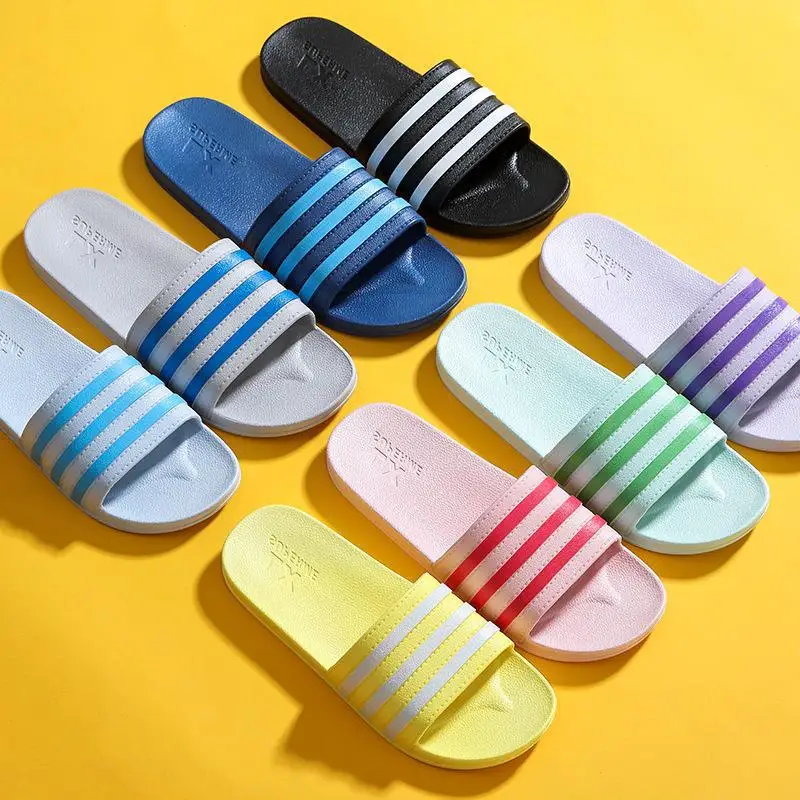 Bathroom Slippers Women\'s Summer Indoor Non-slip Home Soft Bottom Non-slip Simple Japanese Couples Home Men\'s Bath Sandals