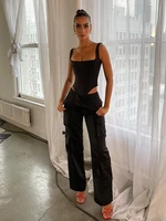 Corset Bandage Top Women Black Camisole Short Cropped Tank Tops 2023 Summer Sexy Elegant Nightclub Evening Party Female Clothes - Image 3