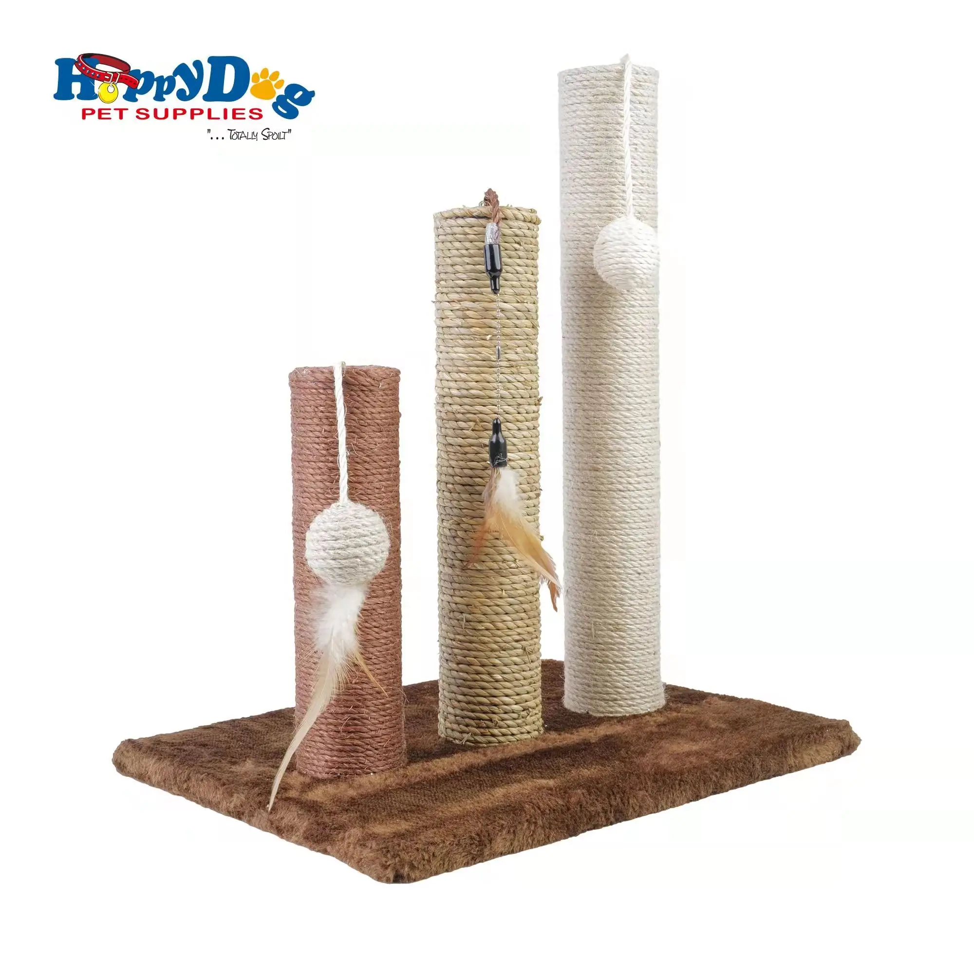 Scraper for cats 30x40x47cm and a Natural Sisal scratch posts and two Ratan PE