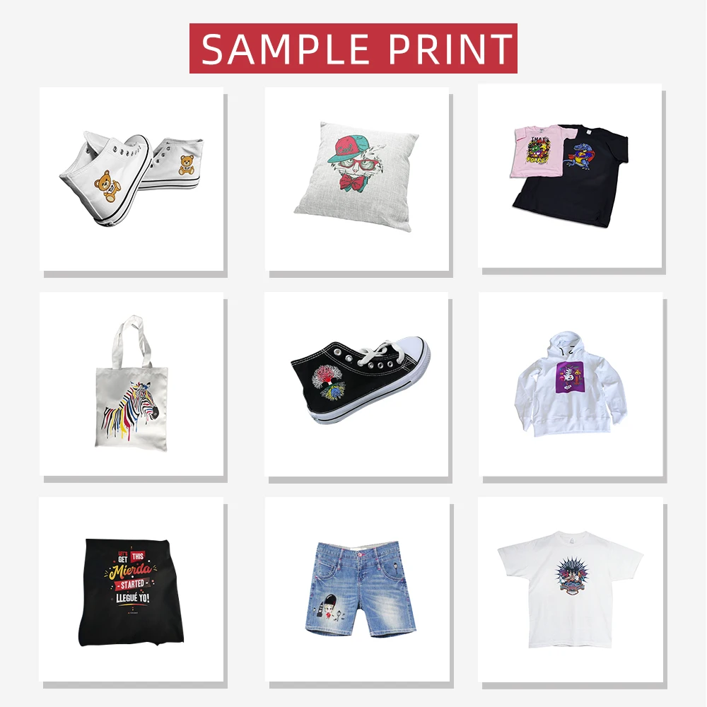 OYfame A3 DTG Printer for t shirt A3 Flatbed Printer Print on dark and light t shirt Jeans Hoodies A3 DTG Printing Machine A3