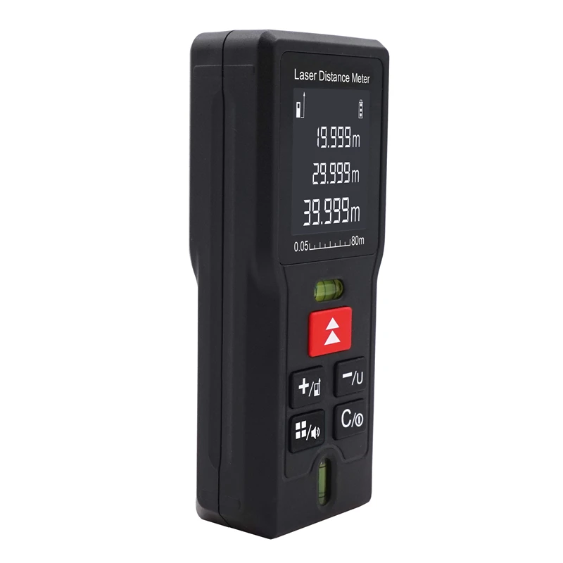 Heipoe 40m 60m 80m 100M Measeure Area, Volume Portable Digital Laser Distance Meter With LCD