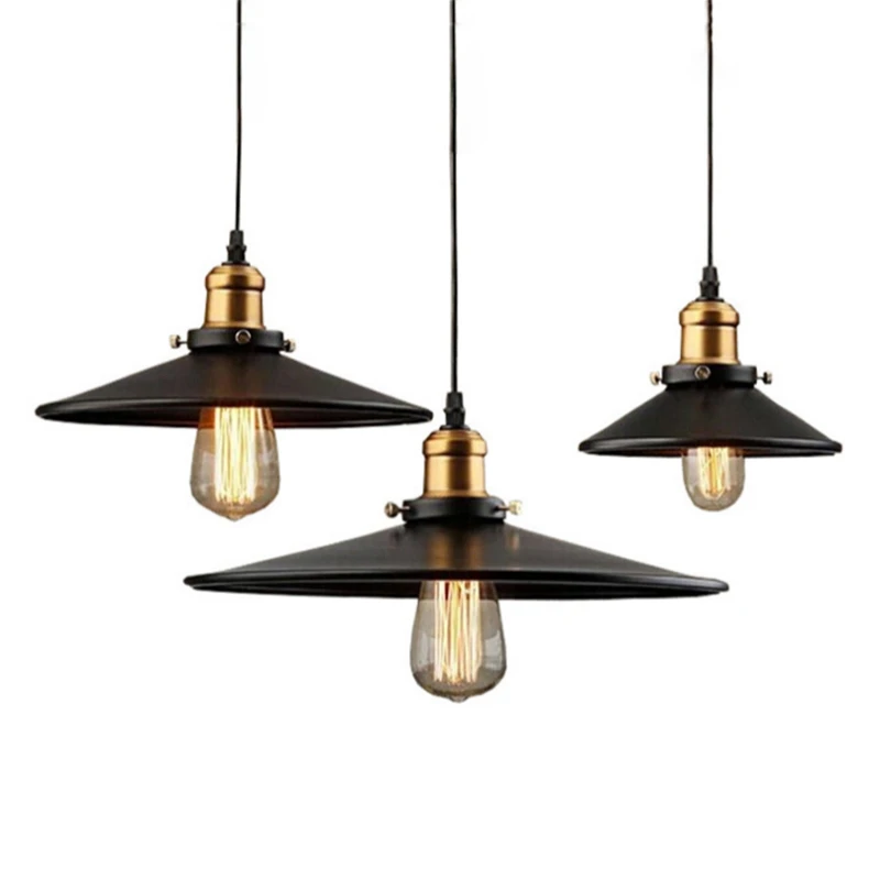 Industrial Pendant Light E27 Base Vintage Hanging Pendant Lights Retro Loft pendant Chandelier Lamp for Indoor home Lighting