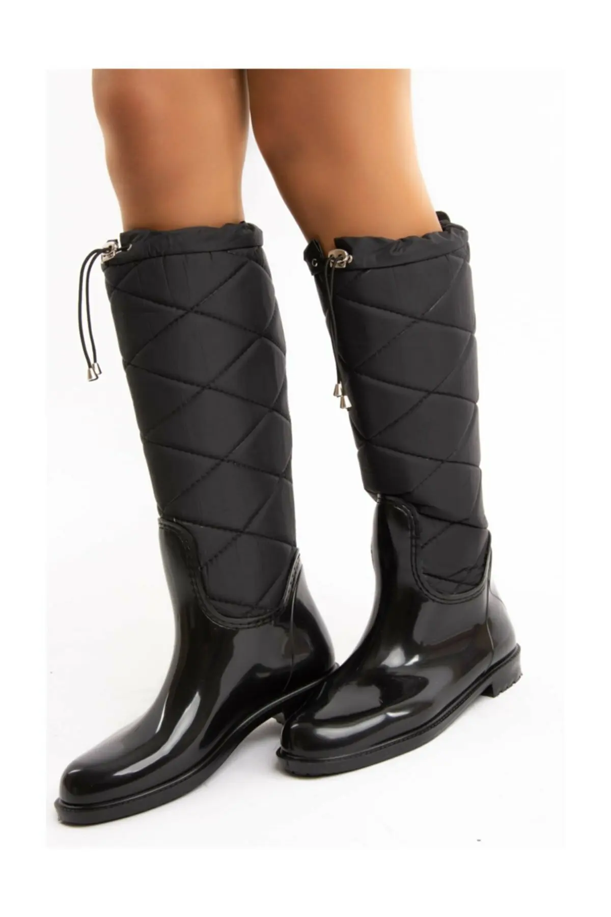 Ladies Leather Knee High Boots,2024 Winter Warm High Boots,Women Chic Fashion Cool Boots Shoes,Women Black High Winter Top Boot