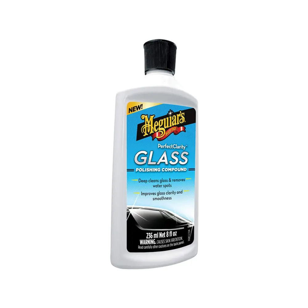 Meguiar's G8408EU Perfect Clarity Glass Polishing Compound for car glasses, 236 ml