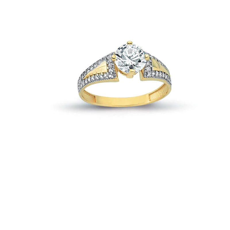 14K Solid Gold Exclusive Solitaire Engagement Wedding Ring