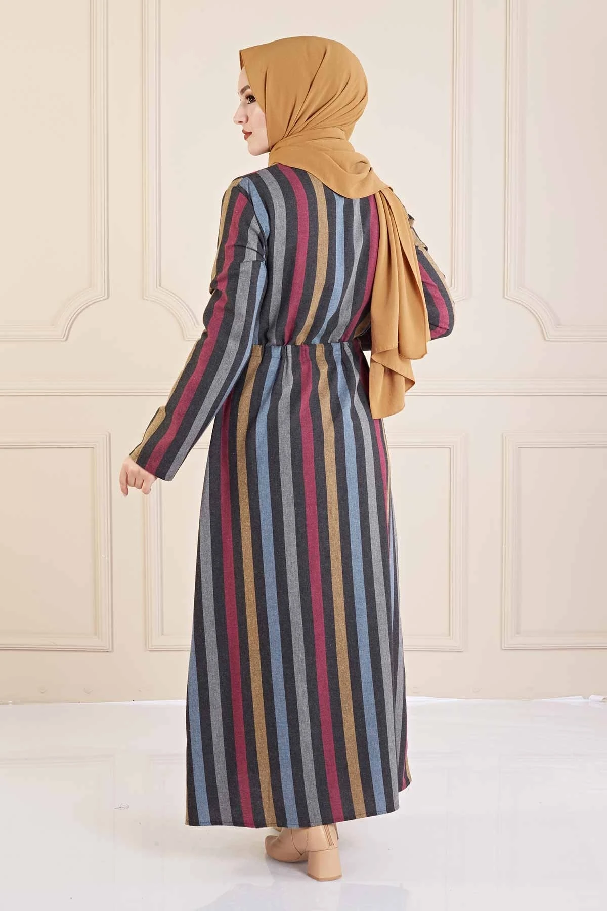 Turkse Kleding Voor Vrouwen Herfst Jurk Moslim Kledingstuk Eid Plus Size Jurken Marokkaanse Caftan Marokkaanse Tajine 3Abaya Kledingstuk Hijab