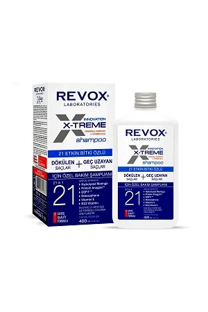 Revox E-xtreme Shampoo for Shedding and Late Growth Hair 400ml